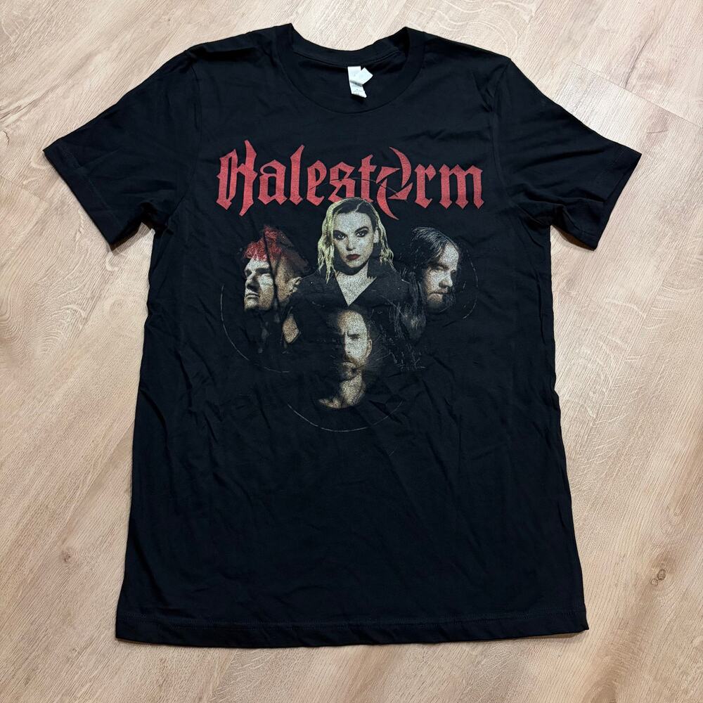 Halestorm Summer Tour 2023 T-Shirt Men's Medium M Lzzy Hale Band Tee Rock Metal